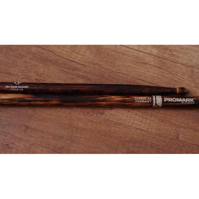 Ready...Ready...Ready...] Promark Tx5Aw-Fg Hickory Firegrain Drum Stick Wood Tip Classic 5A