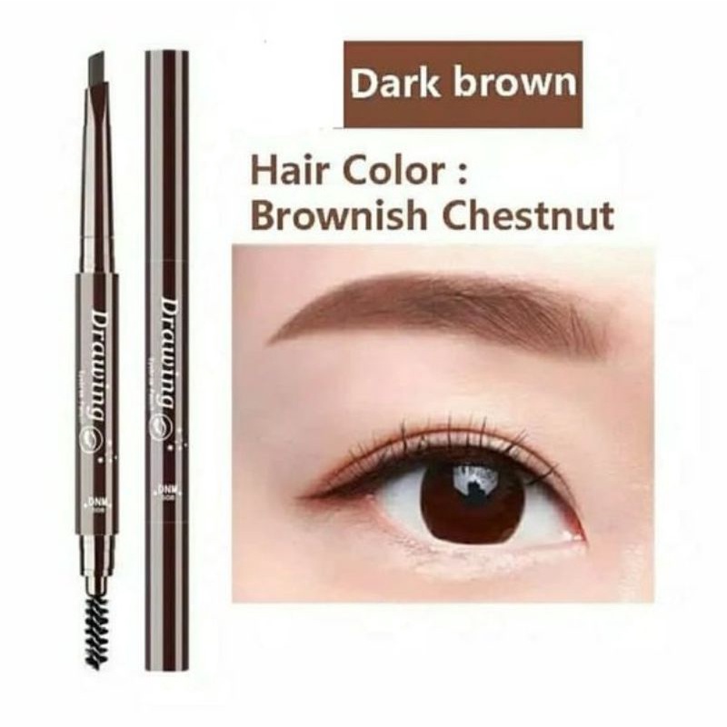 Jual DRAWING EYEBROW DARK BROWN / PENSIL ALIS SPIDOL WATERPROF Shopee