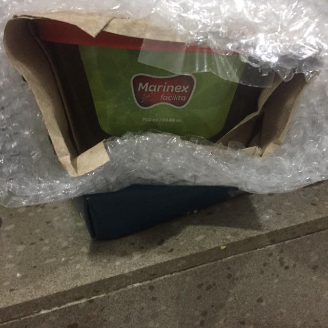 Loyang Kaca Segi + Tutup 700 Ml.6214 Marinex Import Produk