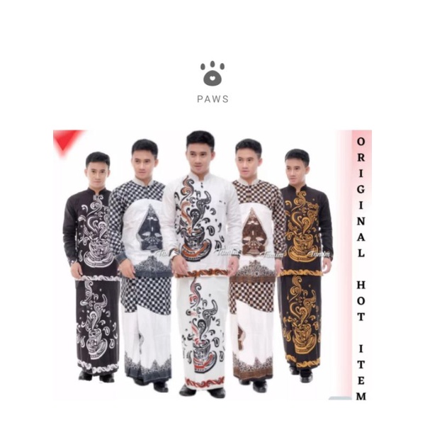Set Baju Koko Dan Sarung | Set Baju koko Dan Celana Sarung Kekinian Terbaru