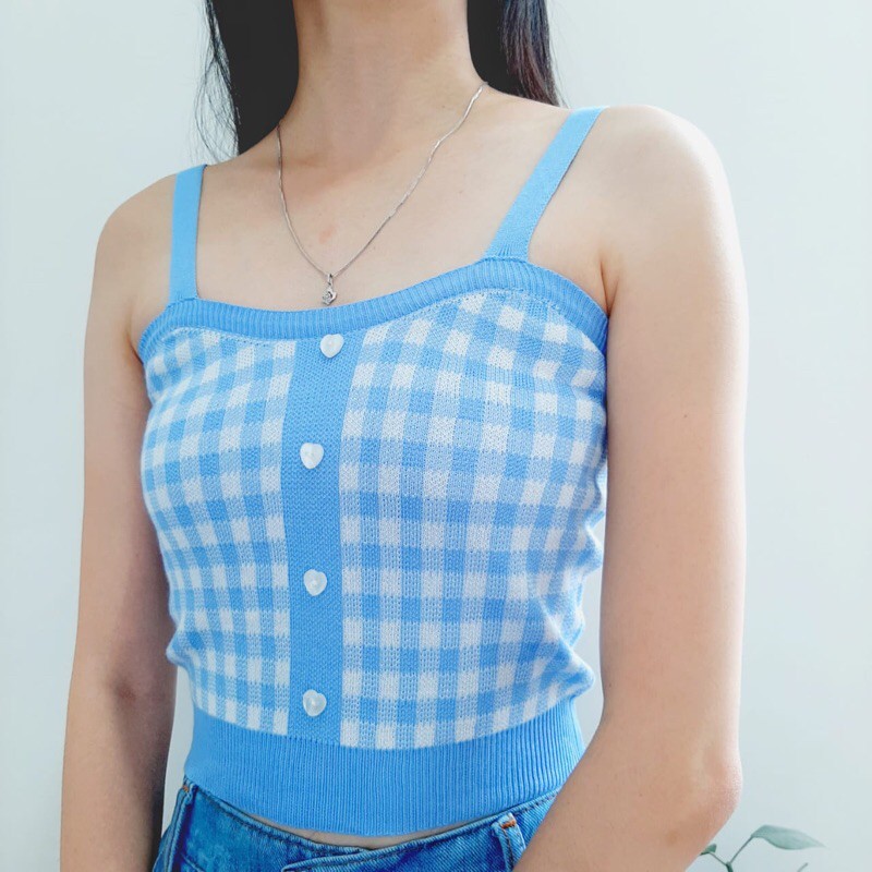 Marry Square Knit Tank Top