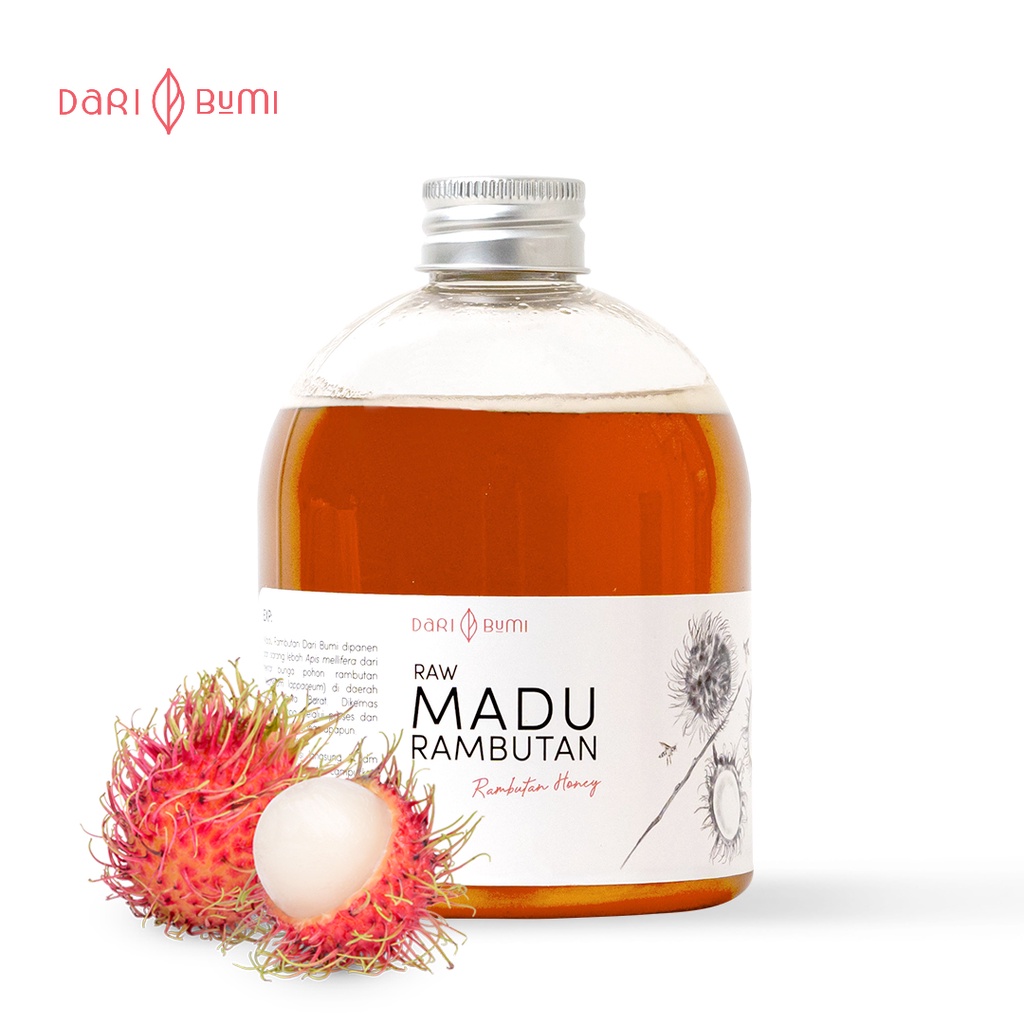 Madu Murni Rambutan 650 gr Dari Bumi Madu Asli Premium