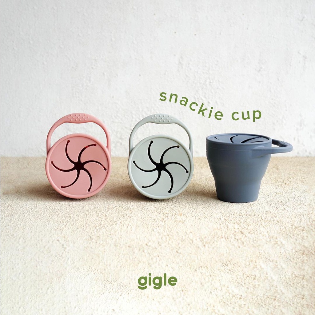 Gigle Silicone Baby Snack Cup Alat Makan Bayi Peralatan Makan Silikon