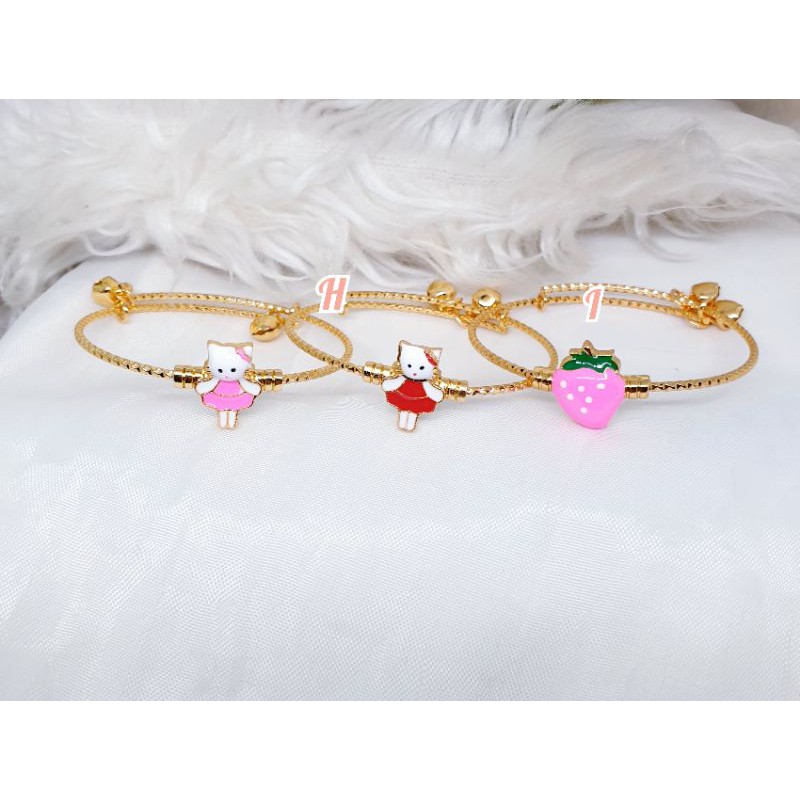 Gelang bangle anak bell fleksibel [GA-27]