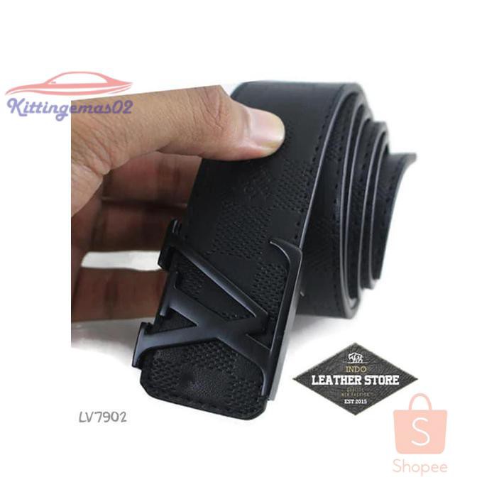 IKAT PINGGANG PRIA GESPER SABUK KTG2I1613 KULIT IMPORT LV