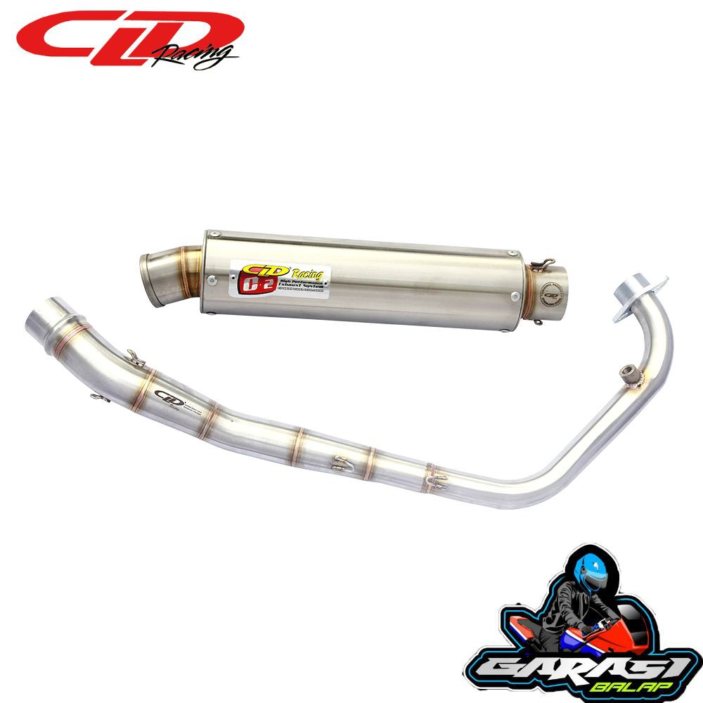 KNALPOT CLD HONDA NEW SONIC 150 C2 BULAT C2 OVAL