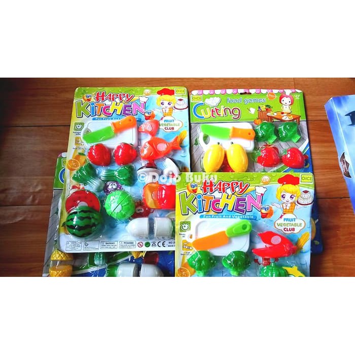 Mainan Buah Sayuran Potong ( Cutting Vegetables Fruit )