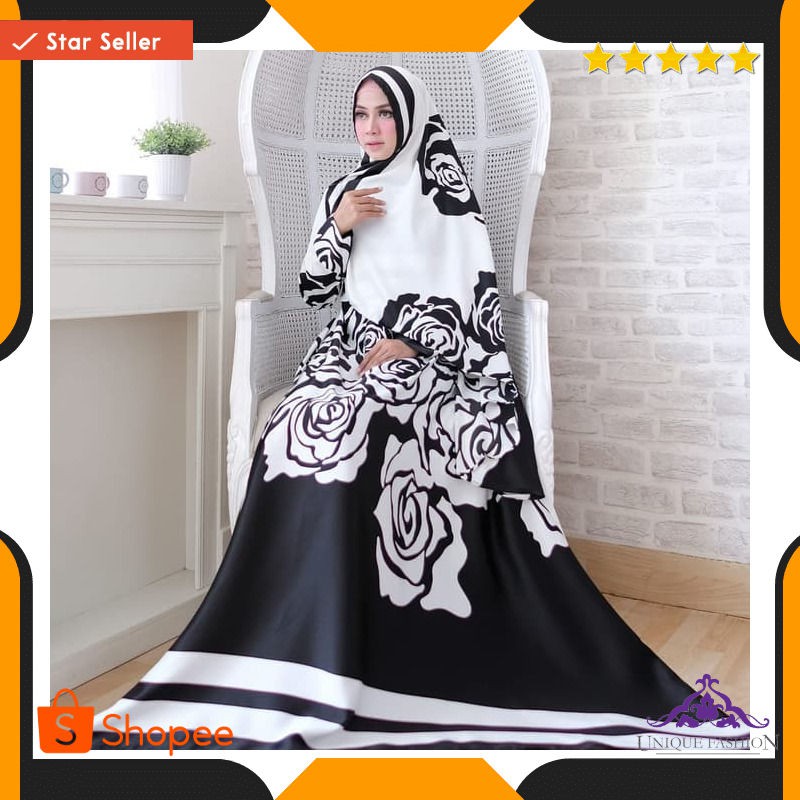 Alula Syari Bw Ni Gamis Wanita Maxmara Putih Tulang