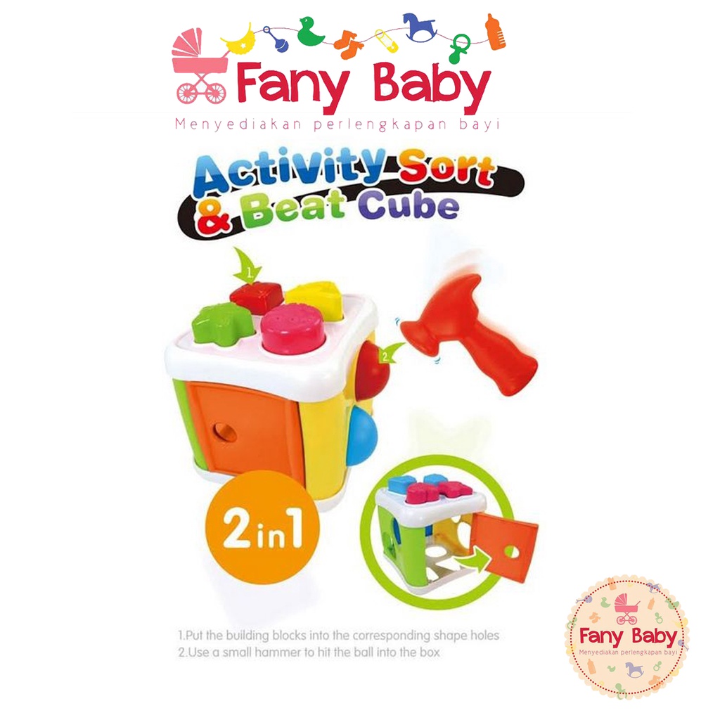 Ploopy Activity Sort &amp; Beat Cube 12m+ PP21151