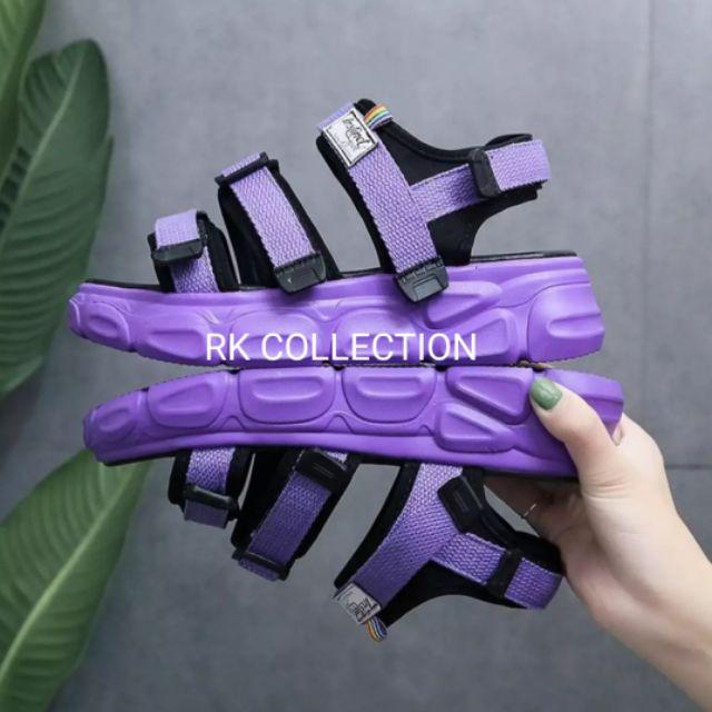 RK Collection - SANDAL GUNUNG CASUAL LEON FULL-Ungu