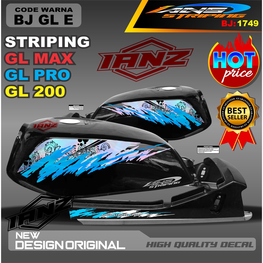 STRIPING HOLOGRAM GL MAX /  STIKER GL MAX VARIASI HOLOGRAM / STIKER HOLOGRAM