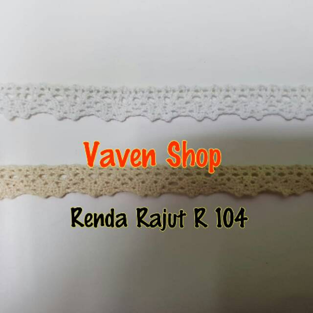 Renda Rajut/Kait 1 cm R 104