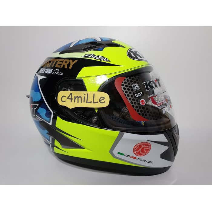 HELM KYT VENDETTA 2 SE ALEIX ESPARGARO 41 BLUE Double Visor Full Face