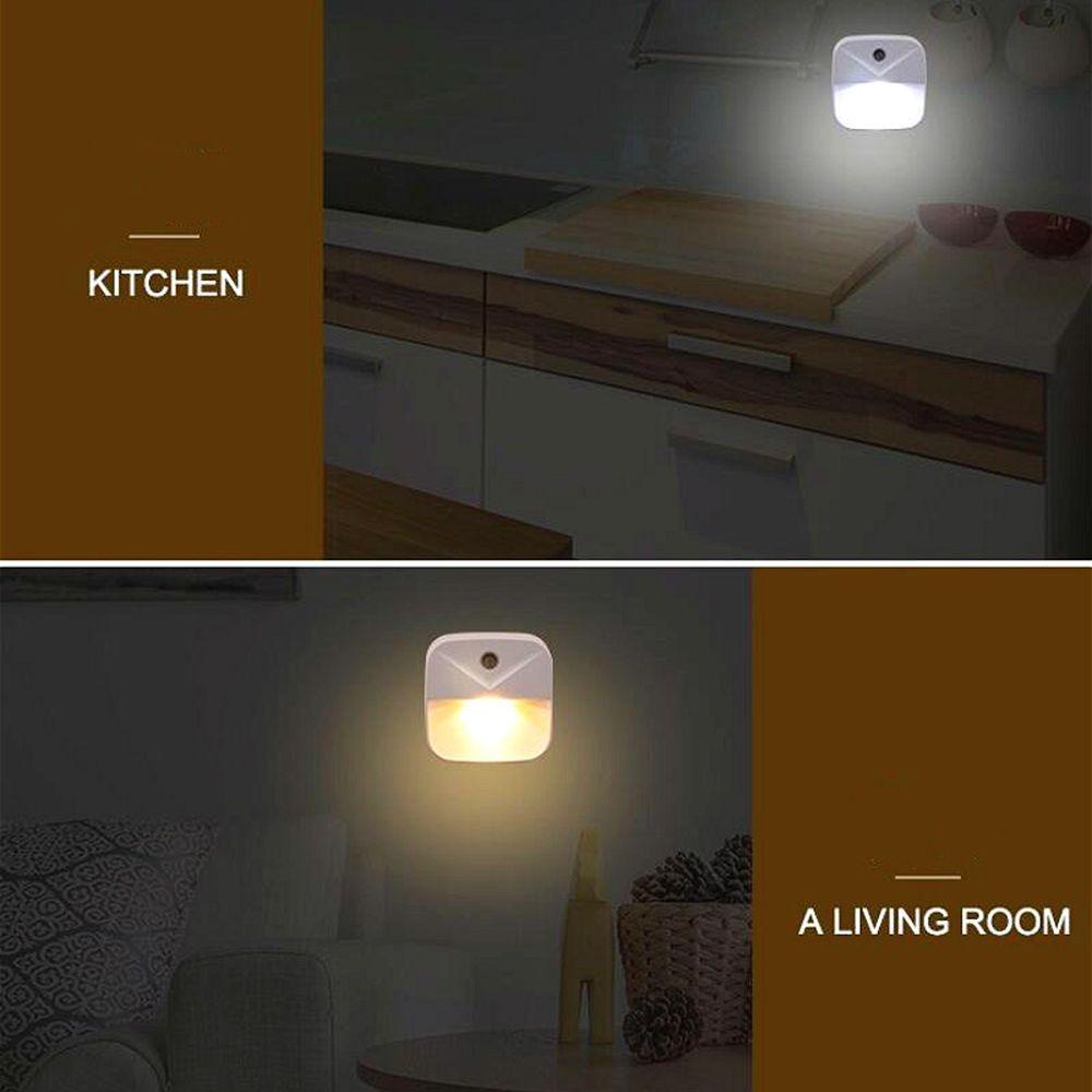 【 ELEGANT 】 Lampu Malam Wireless Warm White Ruang Tamu Kamar Tidur Anak Sensor Cahaya LED