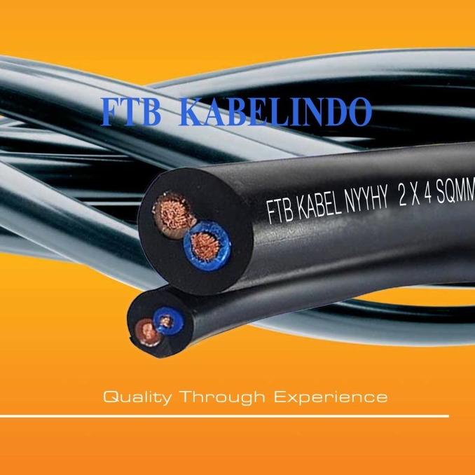SNI FTB KABEL NYYHY 2x4 ZR-RVV 2x4mm NYYHY 2x4mm 450/750V 50M Solar ada stock