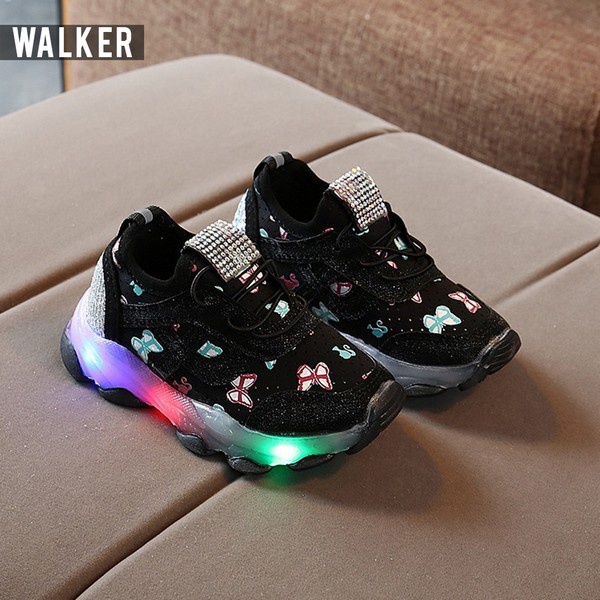 Sepatu Anak Perempuan LED - Sepatu Anak Sneaker Import M231