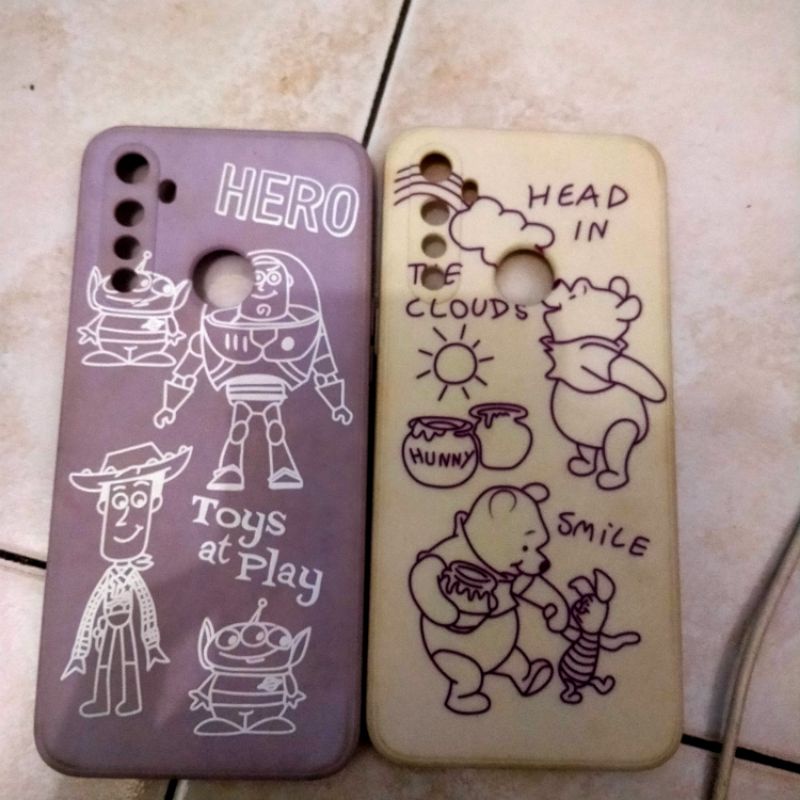 PRELOVED CASE REALME 5 Case Pelindung Lensa Kamera Motif Toy Story, Winnie The Pooh Untuk Realme Cas