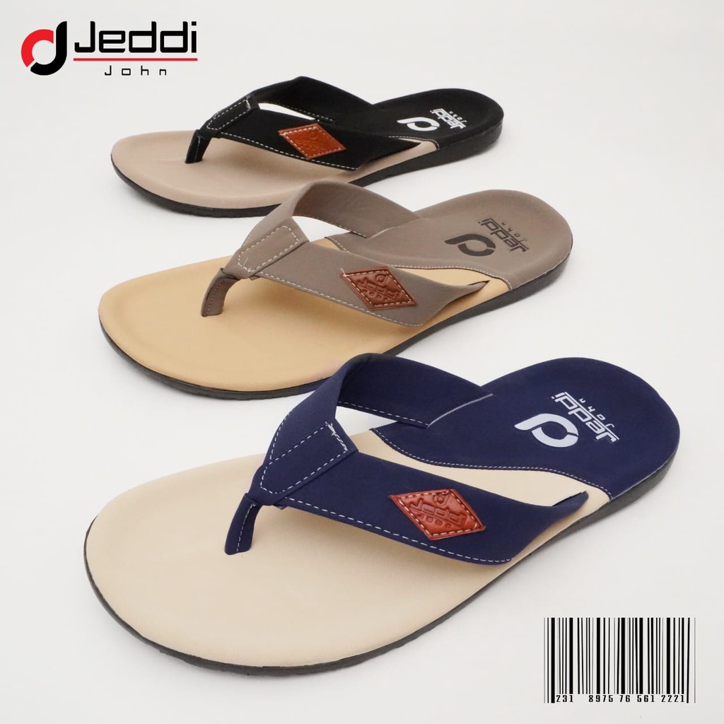 JEDDI [HW-02] Sandal Japit Pria/ Sandal Distro Cowok/ Sendal Jepit Cowok Kasual Santai/ Sandal Jepit