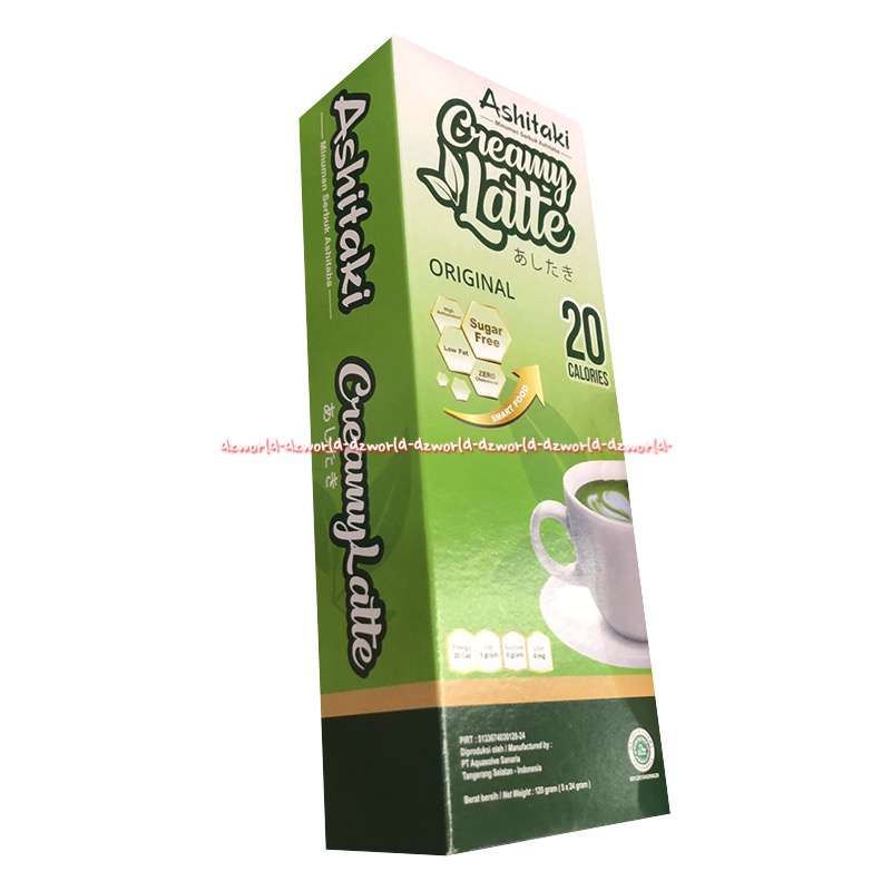 Ashitaki Creamy Latte 5sachet Coklat Original Sugar Free Minuman Diet Serbuk Bubuk Coklat Green Tea Tanpa Gula Asitaki Ashi Taki Drink Krimi