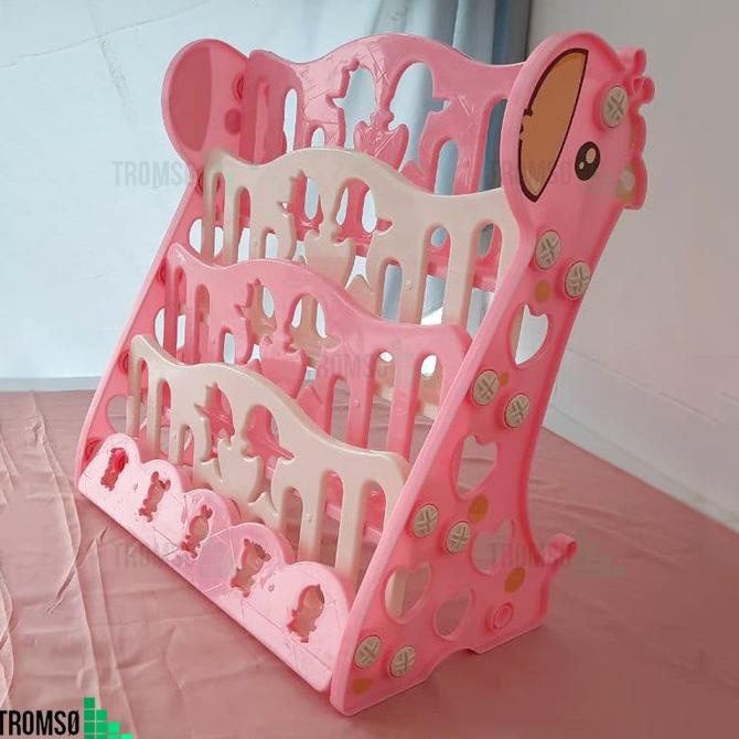 Tromso Rak Buku Anak Plastik Tebal Dual Model (2 In 1) - Medium