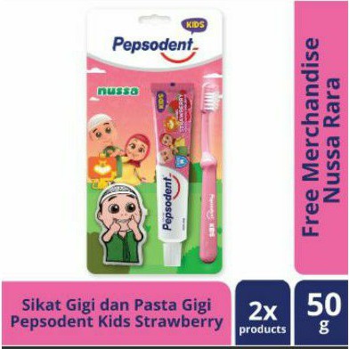 Sikat gigi & pasta gigi pepsodent kids Nussa Rara