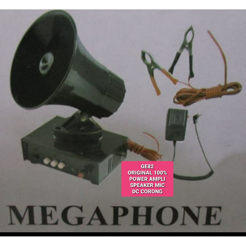 G83 Power ampli amplifier mic mik speaker mobil car audio sound system corong horn megaphone repeat musik vocal vokal profesional pro G83   Bisa rekam suara ke usb  Bisa repeat ulang ulang lagu  Ampli + speaker corong + mic  Untuk segala jenis ke