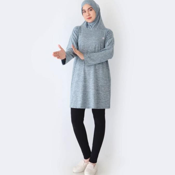 Tunik Hijab Set Olahraga Baju Senam Tennis Bersepeda Yoga
