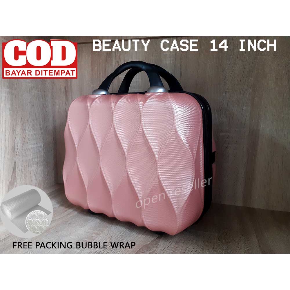 BEAUTY CASE 025 FIBER 14 INCH , PROMO IMPORT HIGH QUALITY COLOURFULL