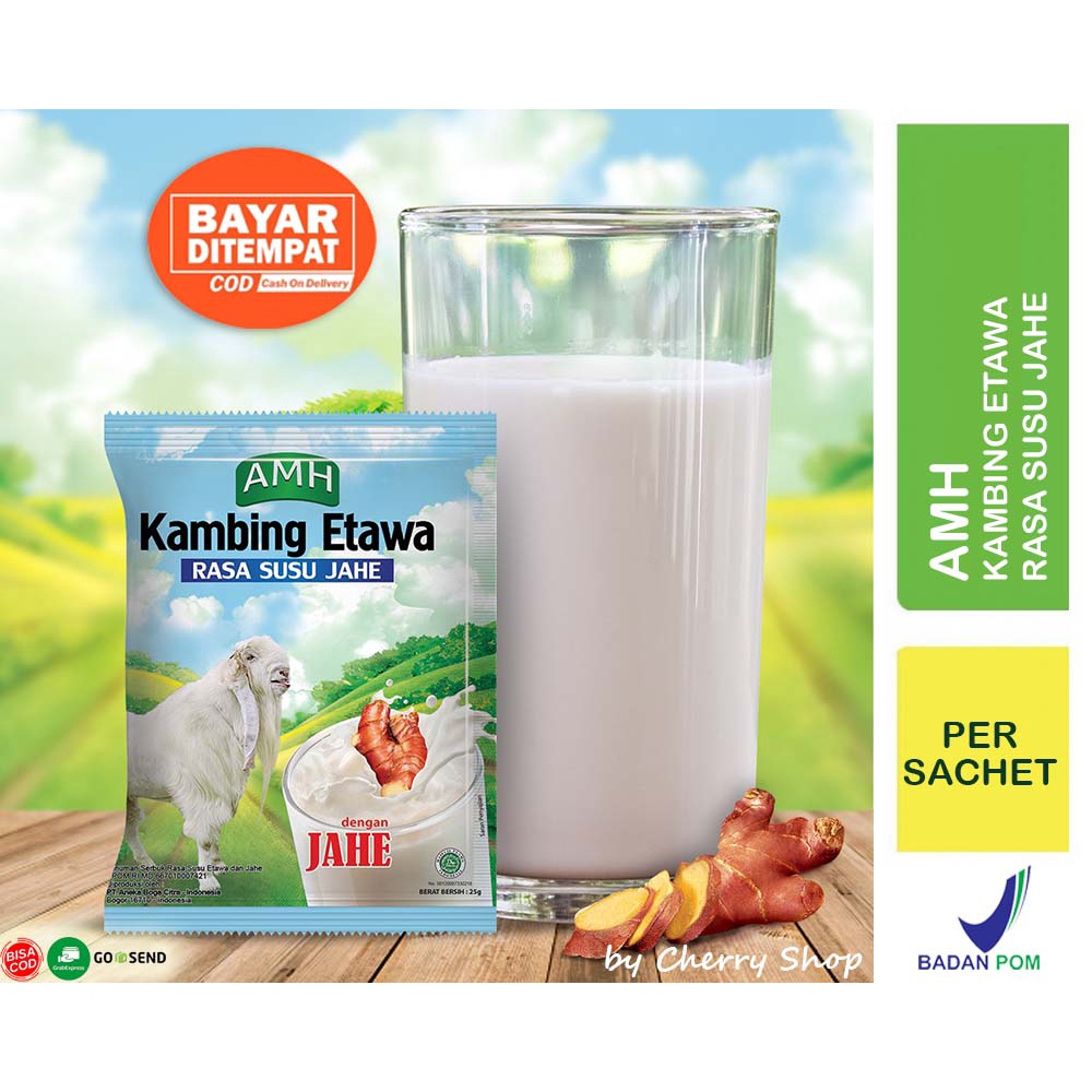 

[PER SACHET] [BPOM] AMH Kambing Etawa Rasa Susu Jahe | Susu Kambing