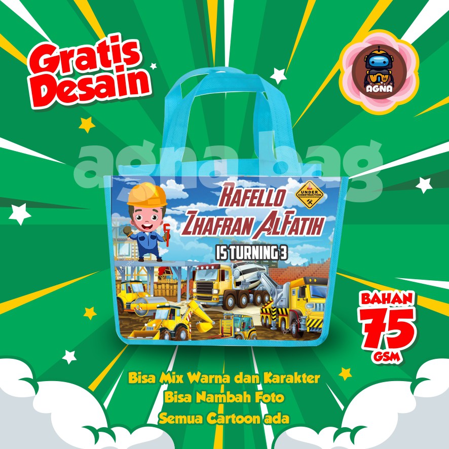 

GOODIE BAG MURAH / TAS ULTAH CUSTOM /TAS ULTAH PROMO/ TAS ULTAH ESCAVATOR 7