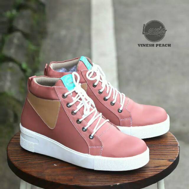  SEPATU  BOOTS  WANITA LAVIO  VINESH ORIGINAL PINK Shopee 