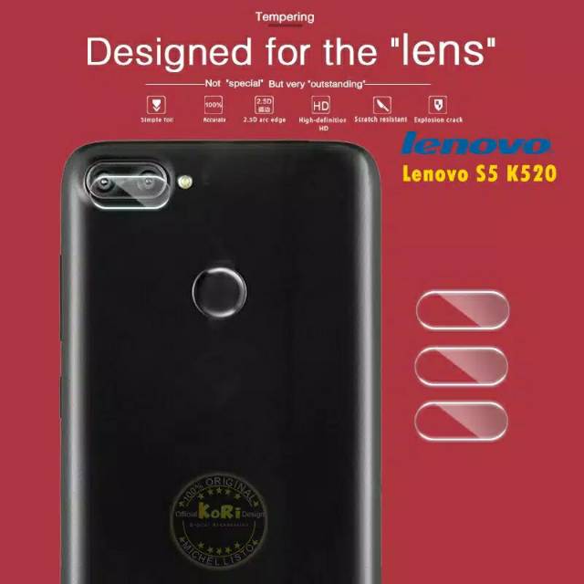 LENOVO S5 K 520 Tempered glass camera S 5 K520 pelindung kaca lensa kamera belakang lens protector