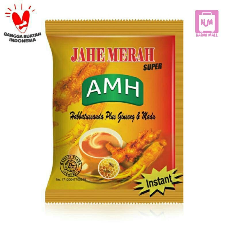 

AMH Jahe Merah Minuman Herbal dengan Habatussauda ,Gineng dan Madu