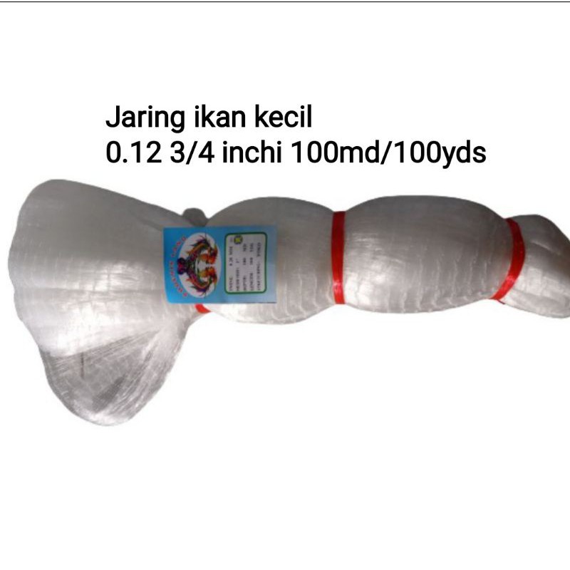 Jaring ikan kecil jaring ikan wader sepet lunjar 3/4 inchi 0.12 100md/100yds Jaring ikan senar