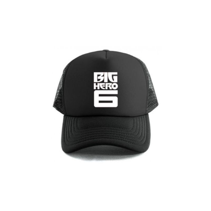 Topi Trucker Custom Big Hero - Hitam