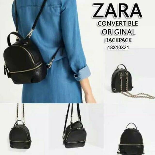 Tas wanita ransel mini ZARA