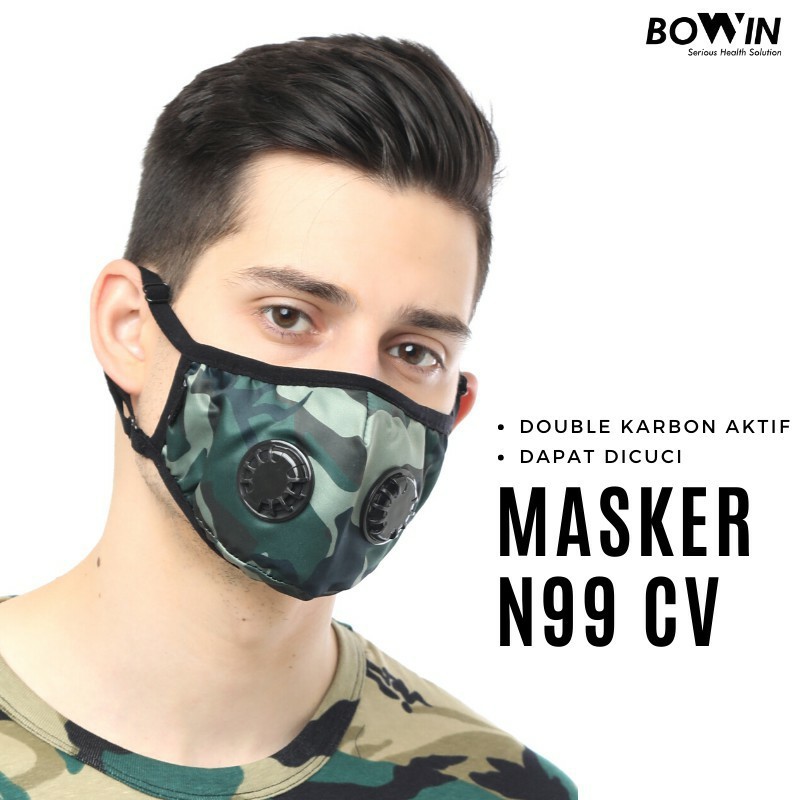 Bowin Masker N99 CV Edition Army Masker Motor / Masker Polusi