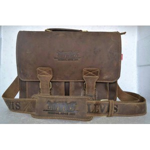 tas kerja LV005 Levis kulit asli,tas kerja kulit,tas slempang kerja,tas laptop k
