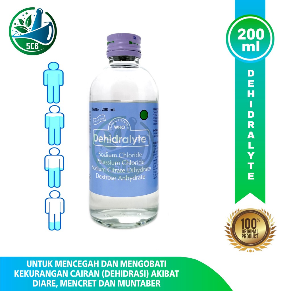 Dehidralyte Larutan Steril 200 ml - Cairan Oralit Untuk Dehidrasi