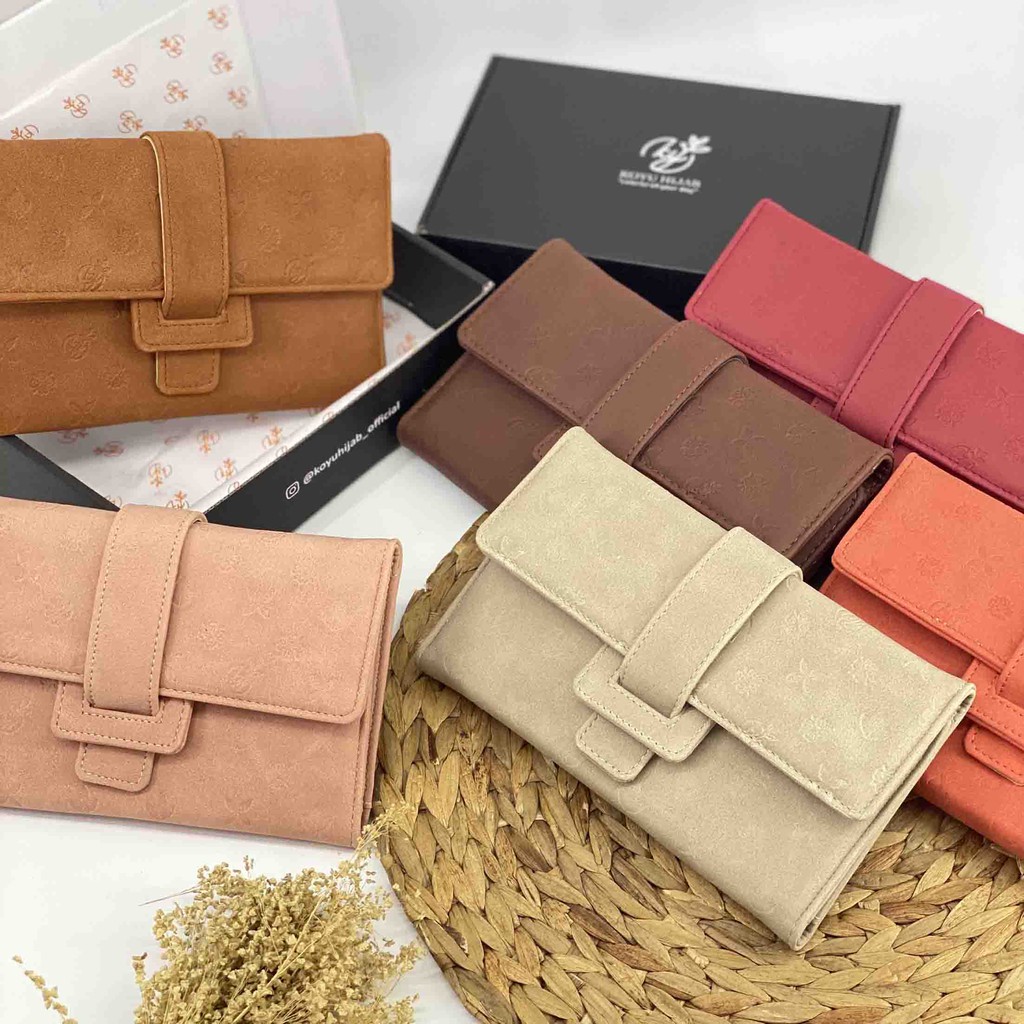 Koyu Hijab Dompet Kode Vava Embos Hot Product