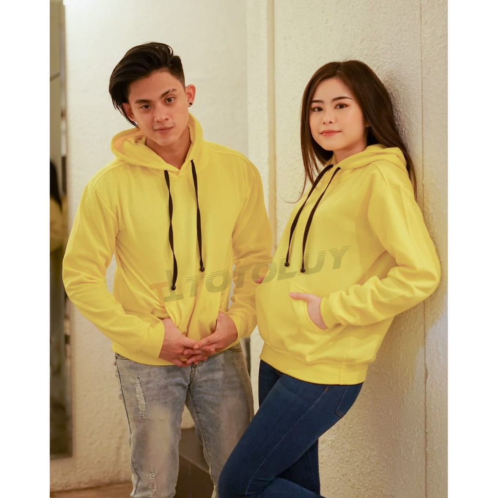 MUKZHOP - COUPLE SWEATER POLOS / BASIC SWEATER / POLOS /TOTOLUY / KUNING