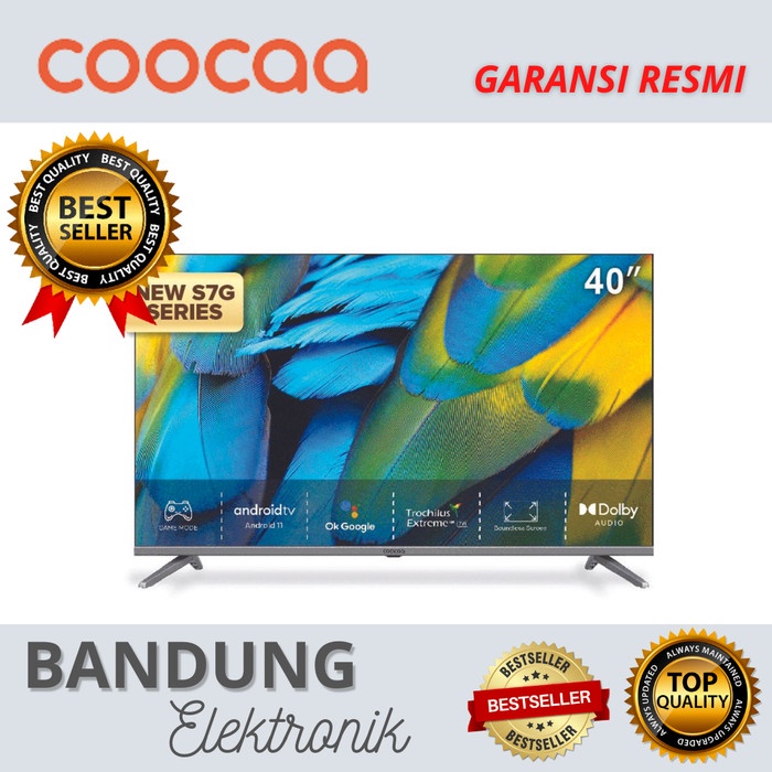 COOCAA Smart LED TV 32 Inch - Digital TV - Android 11 - HDR 10 - WIFI 4/5G (Coocaa 32Z72) BANDUNG