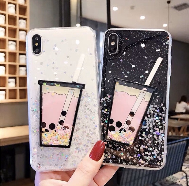 Glitter Case iPhone Oppo Vivo Xiaomi Samsung Huawei Realme Xt X Narzo X3 X50 V20 SE Y20 Y11 Y30i V19