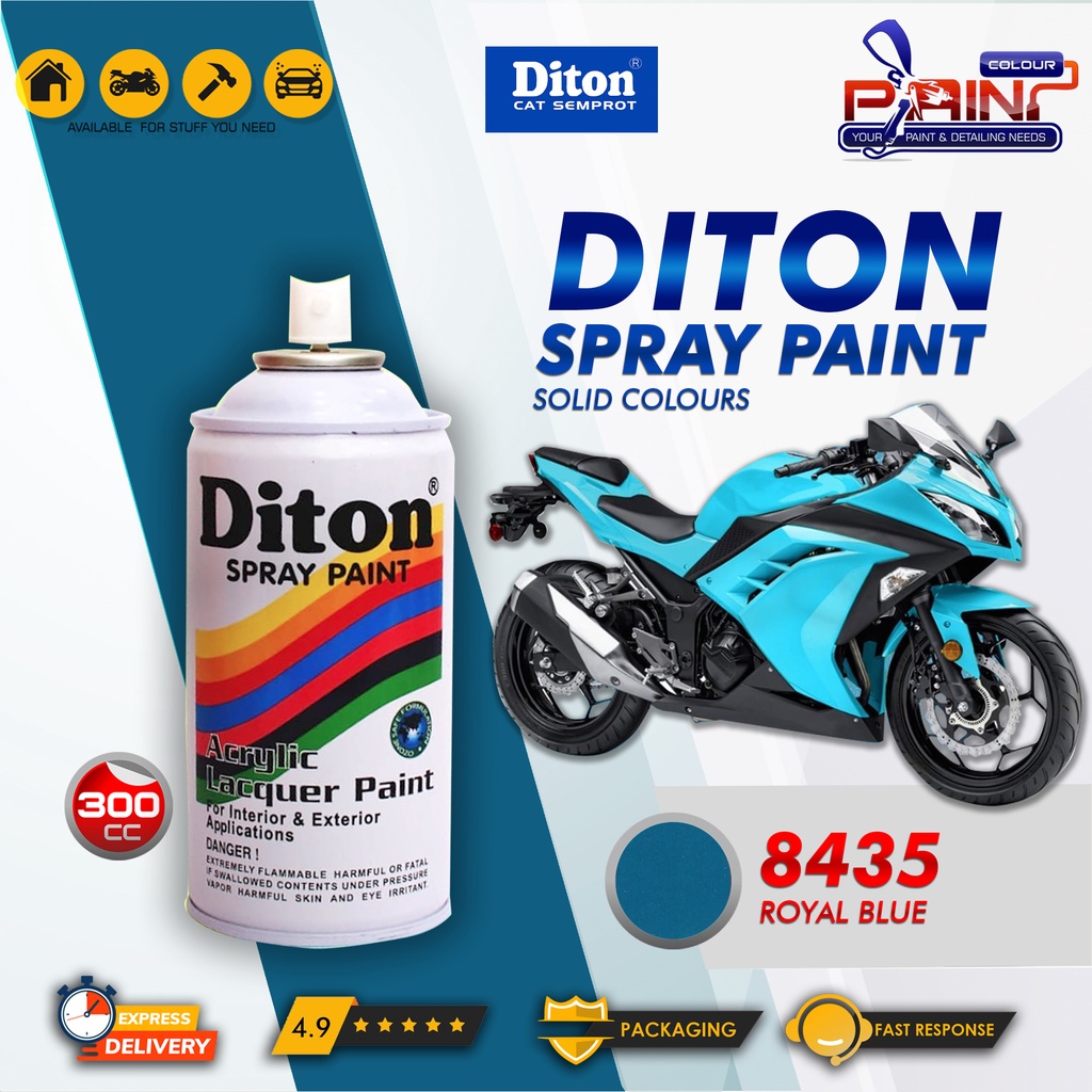 Diton 8435 Royal Blue Cat Semprot/Pylox/Samurai Motor/Helm/Gundam