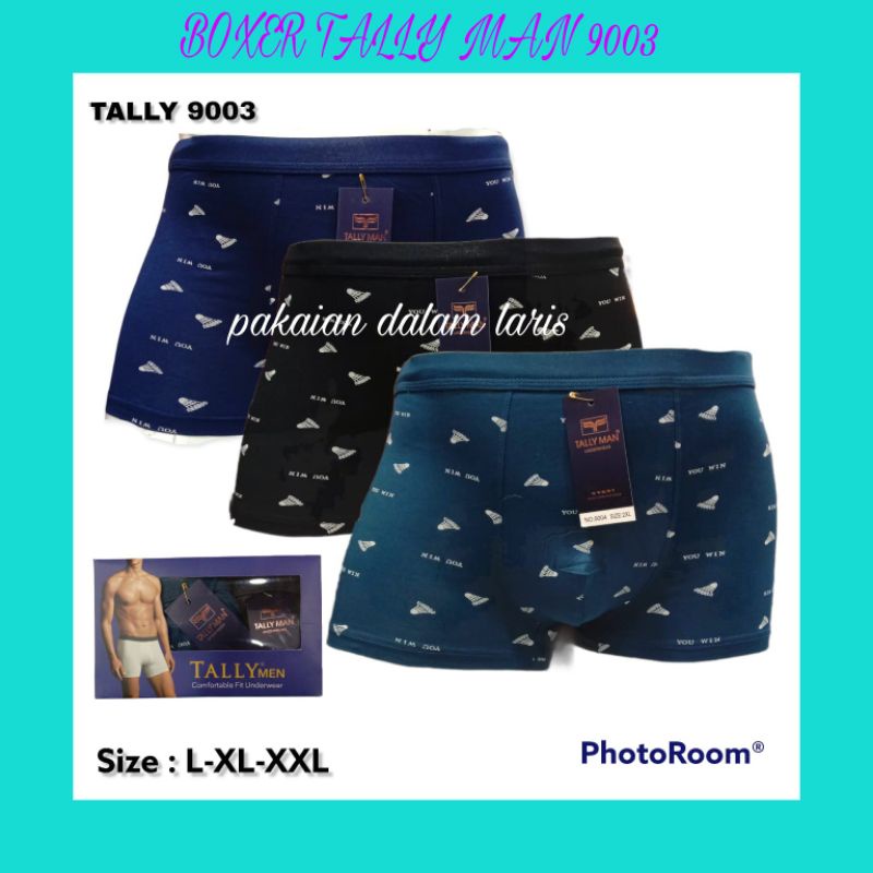 CELANA DALAM BOXER PRIA TALLY MAN 9003 ISI 3 PCS