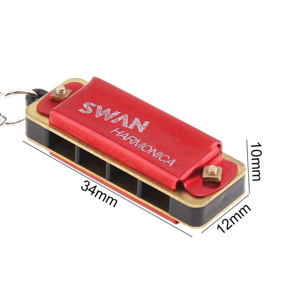 Swan Harmonika Mini 4 Lubang 8 Nada Untuk Hadiah Anak