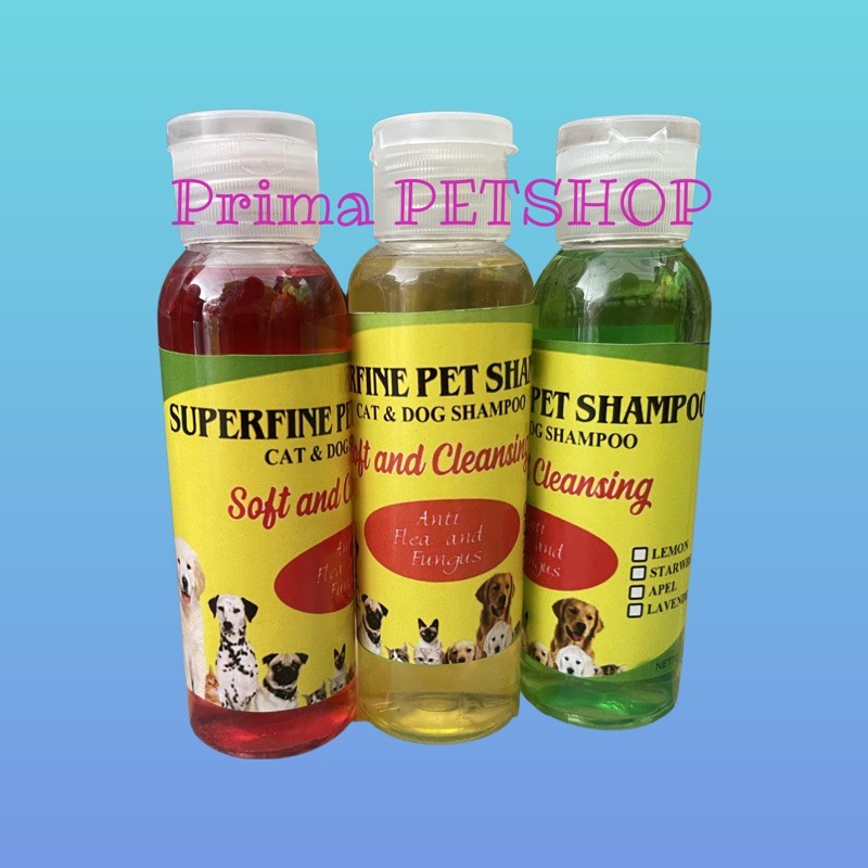 SHAMPOO KUCING ANJING MEREK SUPERFINE PET SHAMPOO 100ml