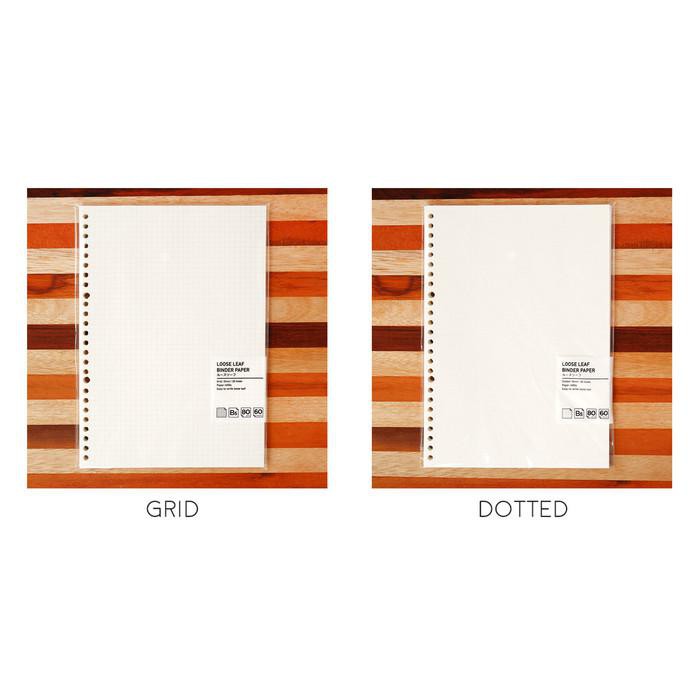 

Basic Loose Leaf Binder Paper A5 / Kertas Binder A5 / Refil Binder - Dotted