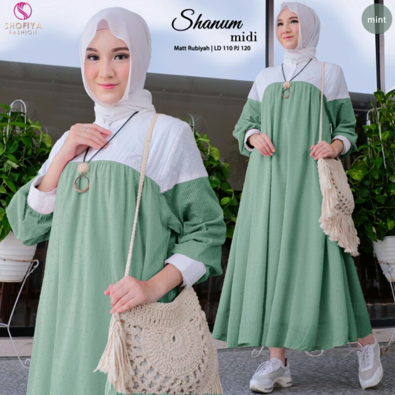 KEINAN,SYAZA,MONA, SHANUM Maxi Dress Ori by Shofiya