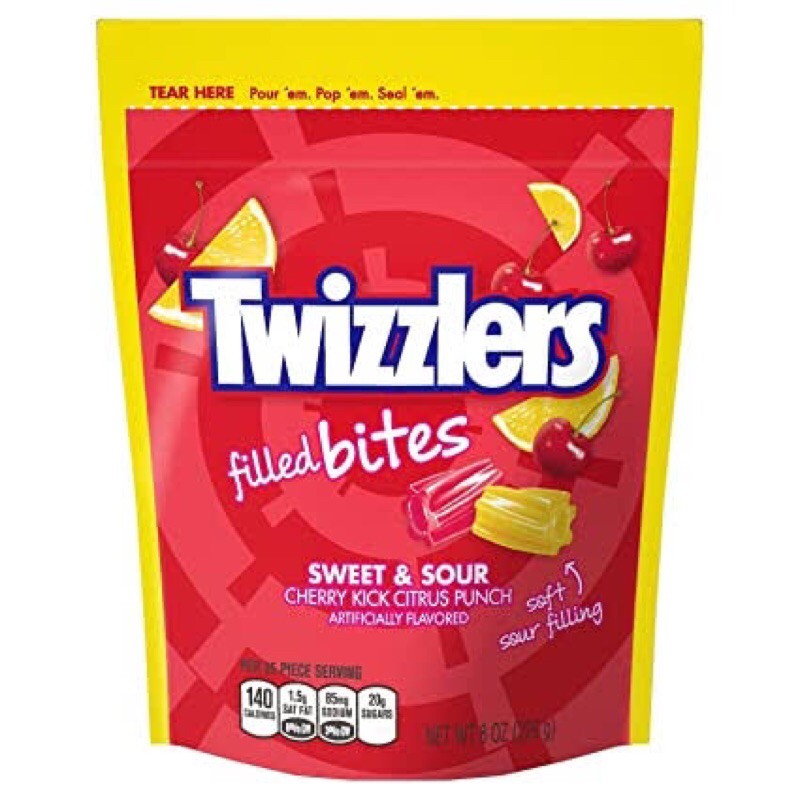

Twizzlers cherry sweet and sour cherry